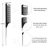 Rat Tail and Parting Combs with 3 Metal Teasing Combs and 7 Professional Sectioning Hair Clips