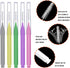 Tdfronien 100 Pcs Braces Brush Flossers Interdental Brush Toothpick Dental Tooth Flossing Head Oral Dental Hygiene