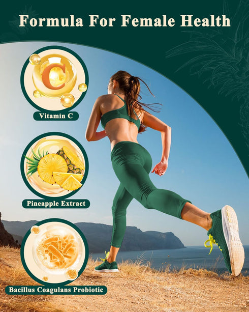 Zenvorica Gummies Gummies Immune 60 Count Premium Feminine Balance for Women - Hawaiian Pineapple pH Balance Probiotic