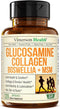 Glucosamine Chondroitin MSM with Collagen Powder - Joint Support Supplement - 120 Capsules