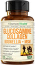 Glucosamine Chondroitin MSM with Collagen Powder - Joint Support Supplement - 120 Capsules