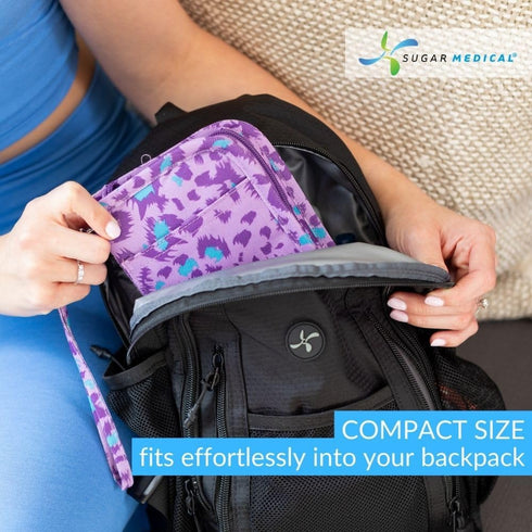 Sugar Medical Diabetes Supply Case | Medical Supplies Travel Bag | Glucose Meter Organizer | Diabetic Care Products |