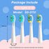 SG-2303 4 SEAGO Kids Electric Toothbrush Replacement Brush Heads Refill PCS White