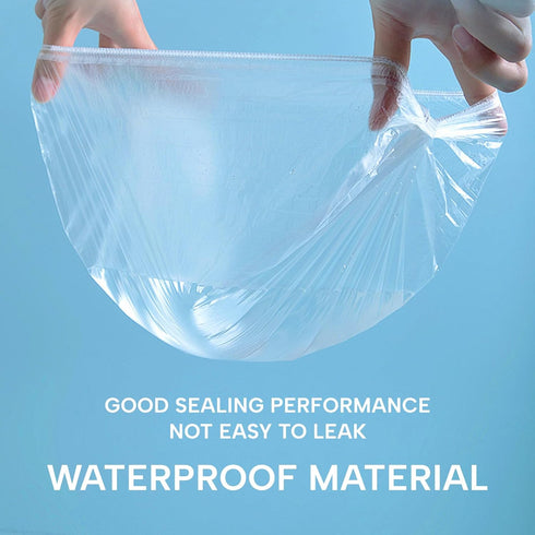 YIZIJIZI 30PCS Large Thick Clear Waterproof Disposable Shower Caps for Women, 20.5" Size, Home, Spa, Travel