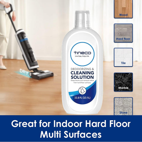 Tineco Floor Cleaning Solution 1L for iFLOOR Series, FLOOR ONE S3 Series, FLOOR ONE S5 Series (EXCEPT S5 Steam), Floor One S6 Series, FLOOR ONE S7 Series (EXCEPT S7 Steam) Wet Dry Vacuum (33.8 OZ)