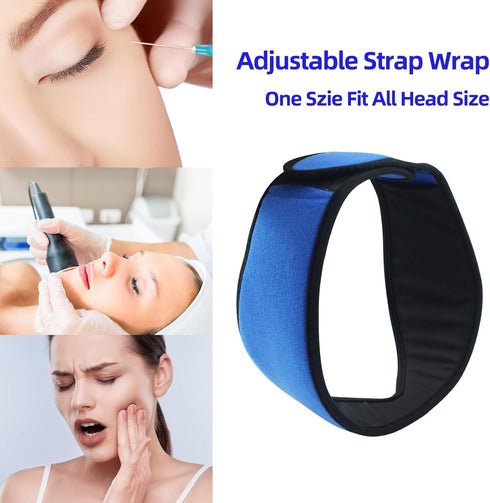 Face Ice Pack Wrap for TMJ, Wisdom Teeth, WORLD-BIO Jaw Wrap with 4 Reusable Hot Cold Therapy Gel Packs
