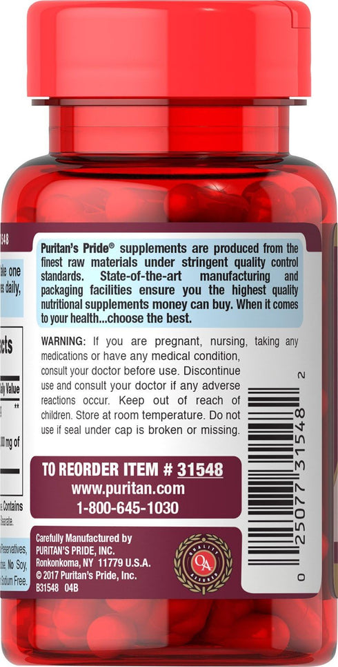 Puritans Pride Tart Cherry Extract, 1000 Mg