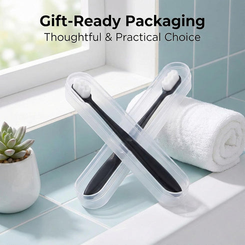 Selene Toothbrush 12,000 (4 Nanobrush Toothbrush, Ultra Soft Bristles - Micro Manual Toothbrush for Sensitive Teeth
