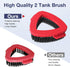 2 Pack Spin Mop Scrub Brush Head Replacement for RinseClean 2-Tank System, Hard Bristle Scrubber for Floor