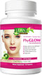 PhyGLOW Phytoceramides Ceramide Supplement, 30 Capsules - Skin Care Hydration, Vegan Anti-Aging Support