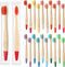 20 Pieces Kids Bamboo Toothbrushes, Soft Bristles, Manual Travel Toothbrushes for Children, 5.7 Inch, Individually