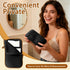 LUSTRIB Black Tampon Holder for Purse with Strap, Waterproof Period Pouch with Zipper, Portable Tampon Bag for Women