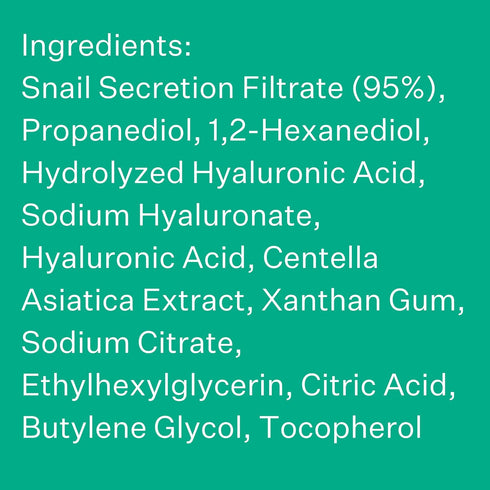 Peach Slices Snail Rescue Blemish Busting Toner, 95% Snail Mucin, Hydrates & Balances, Korean Skin Care, 4.05 oz