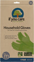 IF YOU CARE Medium Cotton Flock Lined Household Gloves, 1 Count