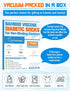 Orthostride Hospital-2 Wide Diabetic Socks for Men Women, Non Slip Grip Extra Long Edema Sock with Thickened Sole