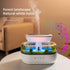Pmxoaink 250ml 7 Essential Oil Flame Diffuser - Aromatherapy Humidifier with Colour Mood Light, Water Drip Feature