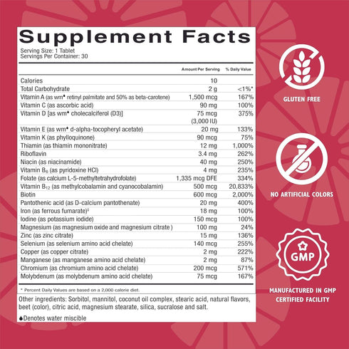 Celebrate Vitamins CelebrateONE 18 Chewables, 18mg Iron - One A Day Bariatric Multivitamin, Essential Vitamins &