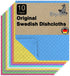 Swedish DishCloths, 10 Pack Assorted, Reusable Cellulose Sponge Cloth for Kitchen, Highly Absorbent, No-Odor