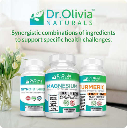 Magnesium Glycinate Complex - L-Theanine, Passionflower & Valerian Root for Sleep Support, 90 Capsules