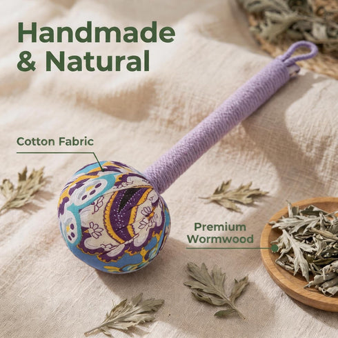 Hammer, Hammer, 26cm-Purple Manual Massage Mugwort Massage Handheld Body Percussion Tool for Back Neck Shoulder Leg