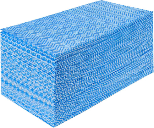 Jebblas 60 Sheets/Pack Reusable Cleaning Towels, Handy Dish Cloths, Absorbent, Quick-Dry, Blue