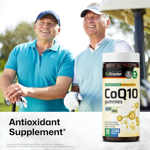 MAUWE HERBS CoQ10 Gummies for Adults - CoQ10 200mg - Organic Coenzyme Q10 (Ubiquinone) Antioxidant Supplement for Cellular Energy - 90 Vegan Pectin-Based Chews