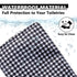 Waterproof Large Makeup Bag Pouch, Nylon Women Travel Toiletry Storage Bag, Houndstooth Cosmetic Organizer for Girls