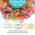HOYOLS Mixed Color Elastic Hair Bands, 2500 Small Rubber Bands for Girls Kids Women, Non-Slip Tiny Soft Hair Ties