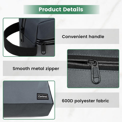 Travel Toiletry Bag - Small Toiletry Bag for Men, Skincare Bag for Toiletries Accessories Gifts - Grey