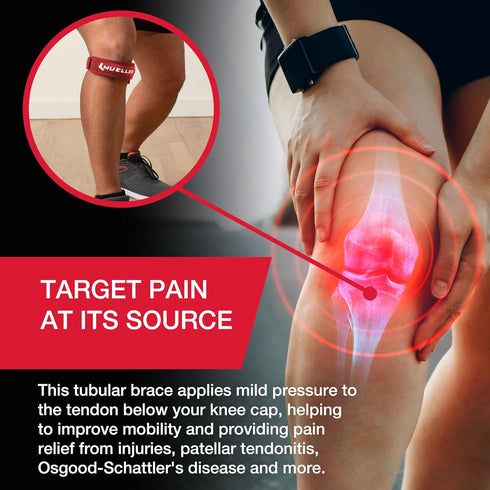 MUELLER Jumper's Knee Single Strap - Compression Support for Men and Women, One Size