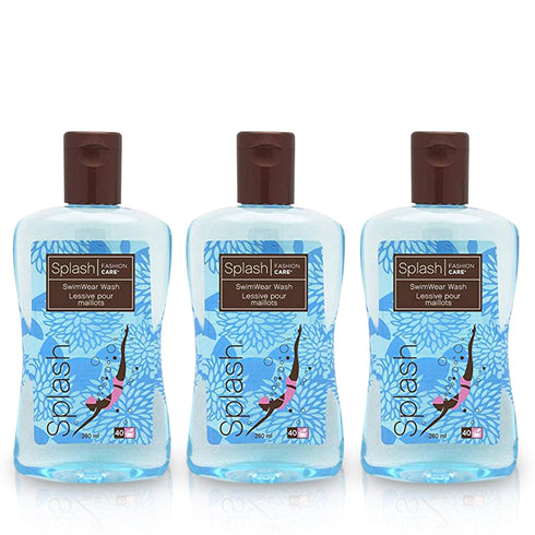 Splash Swimsuit Detergent - Gentle Soap for Chlorine Removal, 280 ml, 3 Pack