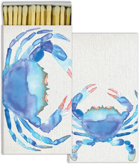 HomArt Matches - Watercolor Crab (Set of 6)