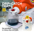 Skywin TidyFriend No-Spill Liquid Laundry Detergent Dispenser Holder, Laundry Soap Dispenser Holder with Drip Tray