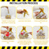 Jengaer 10 Pack Construction Birthday Party Supplies Basket for Gifts Empty,Construction Theme Sturdy Diy Bulk Gift