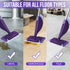YHOVID (120) Mopping Pad Refill for Wet Jet Mop, Disposable Multi Surface Wetjet Hardwood Floor Cleaner Spray Mop Pads