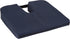 DMI Sloping Back Foam Seat Cushion - Coccyx Pain Relief, Navy, 16 x 18 x 2 – 4 Inches, With Cover