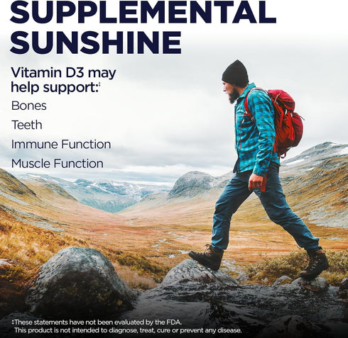 KAL Vitamin D3 2000 IU (50 mcg) DropIns, Liquid Vitamin D3 Drops for Bone Strength and Immune Support