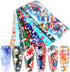 Christmas Nail Foil Transfer Stickers 10 Sheets Xmas Nail Art Stickers Decals Winter Santa Claus Snowflake Bells