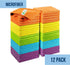 GREEN LIFESTYLE Microfiber Cleaning Cloth 12 Pack, Borderless Towels for Cleaning and Car Washing (11.5" x 11.5")