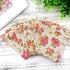 Pangda 30 Pieces Small Size Rose Drawstring Bags, Burlap Flower Pouch Bag, Linen Gift Pocket Jewelry Pouch for Wedding