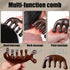 Huakaile 2 Pcs Wooden Scalp Massage comb, Natural Gua Sha Hair Comb Brush, Wide Tooth Wood Scalp Massager Comb for Hair