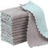 11 Pack Kitchen Dish Cloths ¦ Reusable Nonstick Oil Washable Fast Drying, Super Absorbent Coral Velvet Cleaning Cloths