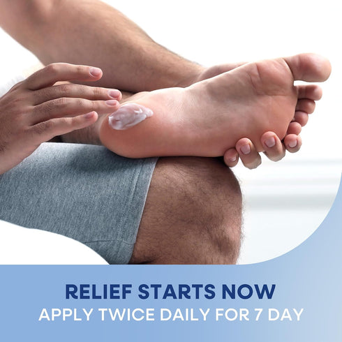 Hermon Athletes Foot Treatment Cream Extra Strength Antifungal for Cracked Heels, Dry Skin & Itchy Feet Soothes