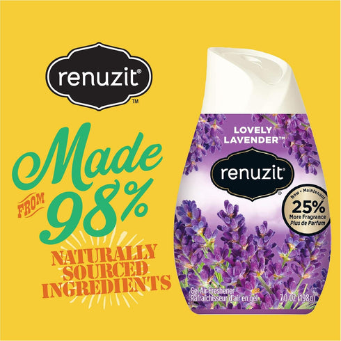 Renuzit Gel Air Freshener, Lovely Lavender, 7 oz
