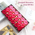 JIALEEY Floral Scented Bath Soap Rose Flower Petals, Plant Essential Oil Rose Soap Set, 18 PCS Pink