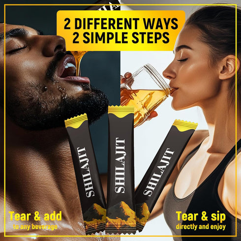 Nutravita 30 Shilajit Honey Sticks- Sticks Himalayan Shilajit Honey Sticks Organic Honey & Saffron for Energy,Strength