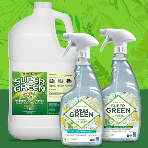 Powerful All-Purpose Cleaner & Degreaser, USDA Certified Bio-Based, Non-toxic, Cucumber Fragrance, 32 fl oz
