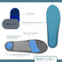 bonmedico High Performance Gel Insoles for Sports & Leisure - Shock Absorbing Support for Foot & Joint Problems