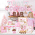 Hot Cocoa Bar Kit Pink Hot Cocoa Bar Banner Cute Gingerbread Man Sign Oh Snap Toppings Tent Cards Cup Tags Stickers
