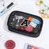 Initial Clear Makeup Bag Organizer for Women, Travel Toiletry Bag, Cosmetic Essentials Gifts for Mom, Teacher,